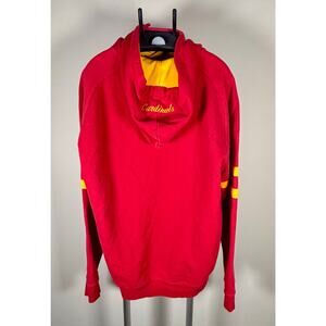 Champion Calvert Hall High School Cardinals Red & Gold Hoodie Sweatshirt Mens XL